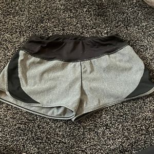 Gray and Black Kids Sport Shorts